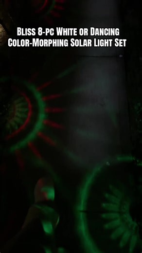 Bliss 8-pc White or Dancing Color-Morphing Solar Light Set #qvc #solar #solarlights