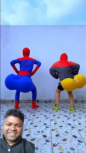 Spider-Man joker dance step #spiderman #humor #dance #comedy #funny