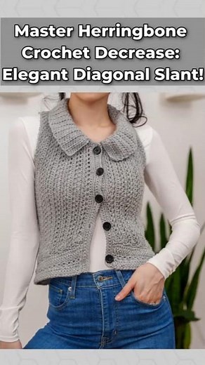 Easy Herringbone Decrease for Beginners!