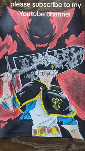 Trust the process... Asta with the Demon-Slayer Sword! ⚔️ #animeart #animedrawing