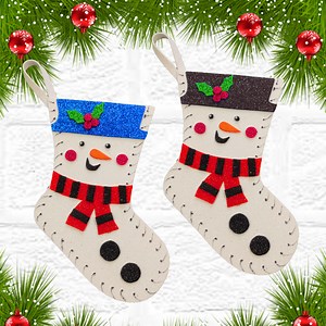 best snowman socks making idea for christmas decor!!!! | My Arts & Crafts