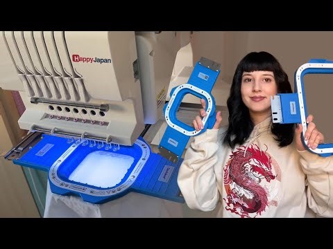 🪡 Magnetic Hoop vs. Plastic Hoop: Ultimate Showdown on a HappyJapan Machine! | SewTalent Review 🧵