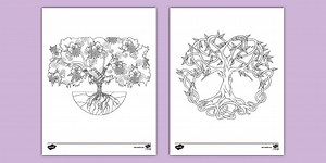 Celtic Tree of Life Coloring Sheets