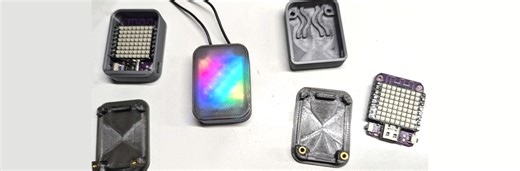 Making cheap and (relatively) easy LED matrix pendants #ESP32