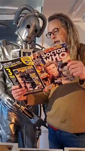 I've upgraded my shed-built #cyberman member of staff's vocalisation unit, and I'm quickly regretting it #drwho #comicshop #scifi #fyp