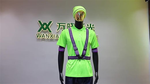 Fluorescent Reflective Belt Reflective Vest Hi Visibility Running Belt Adjustable Safety Reflective Strip Vest Belt