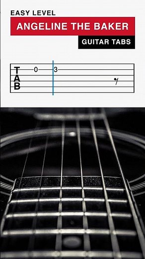 HOW TO Play Angeline the Baker on Guitar for Beginners (Easy TABS) #shorts