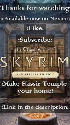 Skyrim Mod: Hassir Temple Player Home
