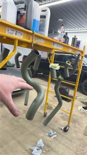 Twin turbos on the Duramax Camaro #twinturbo #automobile #camaro #diesel #duramax #shorts #mechanic