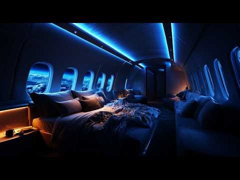 Relax and sleep with gentle cabin noise | Airplane Cabin ASMR Engine Sound Sleep