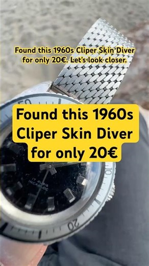 Vintage Cliper Skin Diver 17J - Refurbished by Omega Rolex Watchmaker - Swiss 1960s Stardust Patina