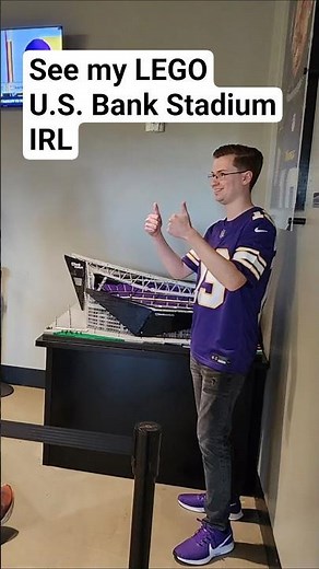 Visit my LEGO build of U.S. Bank Stadium in-person! 🏈 #nfl #football #skol #lego