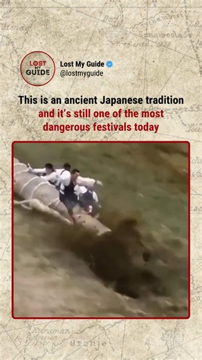 This page looks closer at the raw side of tradition The Onbashira Festival takes place in central Japan, near Lake Suwa, and has been held for over 1,200 years. Every six years, massive tree logs are cut from the mountains and carried down steep slopes by hand. During the most dangerous part, men ride these logs as they slide downhill at full speed. There are no brakes, no ropes, and no protection. Injuries are common, and deaths have happened in the past. This isn’t done for thrills. The ritual