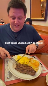 Best Vegas cheap eat $7.45 steak. #fblifestyle #lasvegas #vegaseats #vegas #vegasdeals #lv | Explore Vegas
