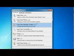 Copytrans Manager - Daten auf iPhone, iPod und Co kopieren