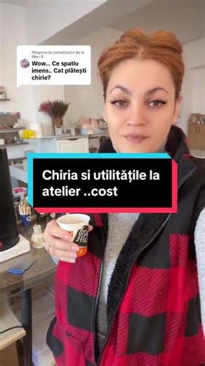 Ca răspuns pentru @Meri R atât chiria cât și utilitățile sunt pe măsura 🥹! #handmade #imprimante #ipsos #atelier