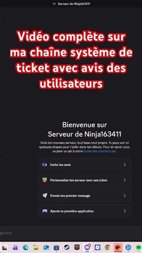 Système de ticket avec avis des demandeurs de tickets Bot : NinjaGestion #discord #ticket