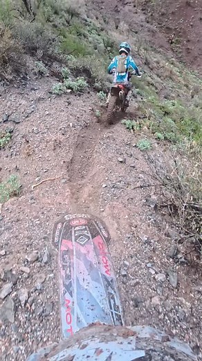 More sketchy descents in the desert following @dylanewing110 . 🌵 @klimmotorcycle @rmatvmc @beavercreekcycle @cardosystems @imsproducts @limenine @stillwellperformance @mxtechsuspension @trailboundco @sxslideplate @xcgear17 @maximausa @dirttricks | Megan Griffiths Racing