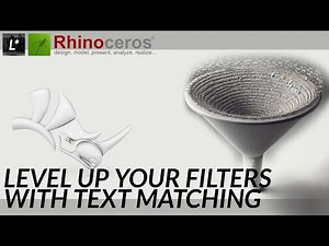 Text Filters - Component explained - With examples - Grasshopper 1 - Rhino 8