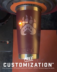 Sign in or create a YETI account to customize on us. | YETI