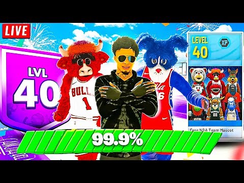 🚨HITTING LEVEL 40 (FULL STREAM) - UNLOCKING NBA MASCOTS NBA 2K22! BEST BUILD & JUMPSHOT NBA 2K22