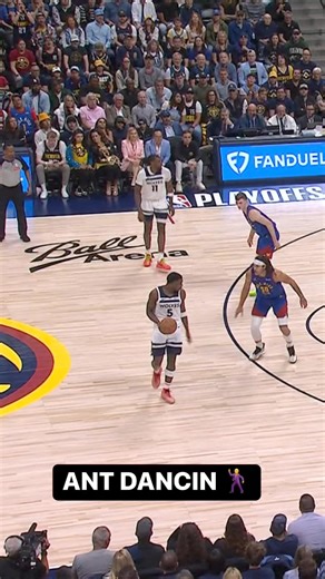 9.9M views · 134K reactions | ANT HANDLES AND JUMPER GIVES HIM 35. MINUTES TO GO ON TNT  | NBA | Facebook