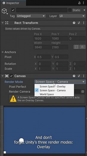 Canvas Deep Dive: Overlay, Camera & World Space Explained