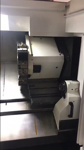 Inside a CNC Turning Center #cnc #turning #machining