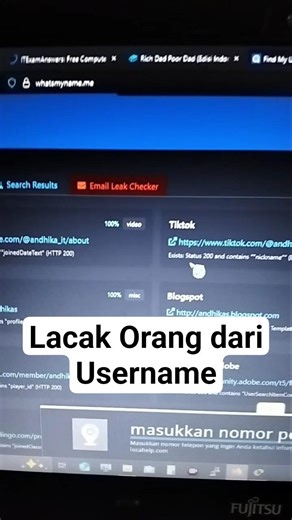 Cara Lacak Orang dari Username! #cybersecurity #osint #tips #teknikinformatika