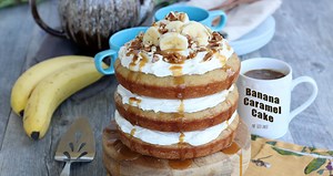 Banana Caramel Layer Cake  Video Recipe • Pint Sized Baker