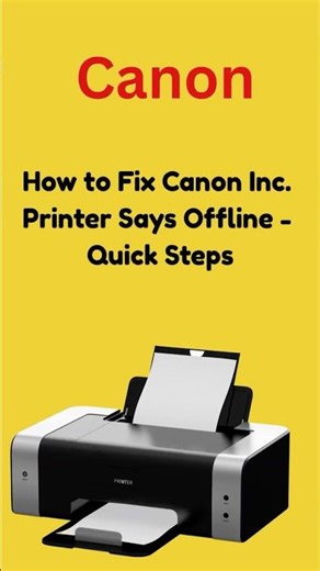 Canon Printer Offline? Fix It in 60 Seconds! 🖨️ | Quick Easy Steps