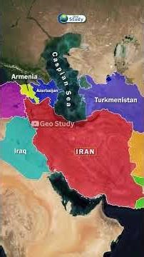 IRAN Through Map Animation ( ईरान ) | Iran vs Israel#iran#israel#upsc#viral#geography#gk