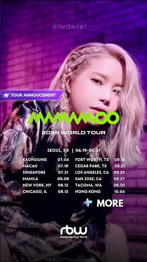 MAMAMOO WORLD TOUR 2026