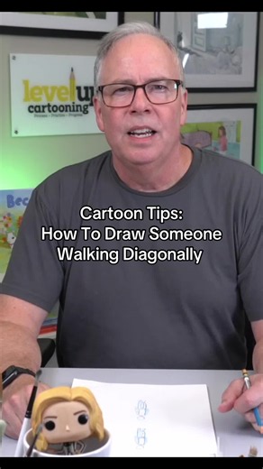 How to Draw a Walking Character Diagonally