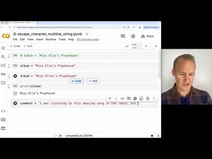 Unit 2: Lesson 1 - Breaking Strings | Escape Character, Multiline String