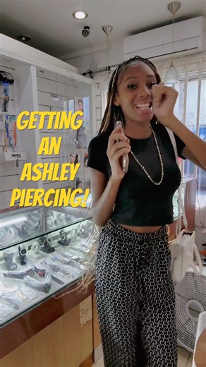 Getting an Ashley Piercing! #ashley #piercing #caribbean #piercings #ashleypiercing #lips #popcaan