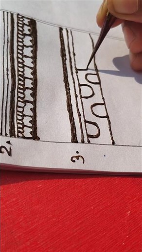 mehandi 4th day class border design #hennaborders #mehandidesigns