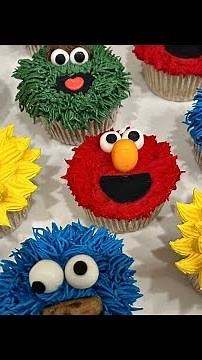 How to make Sesame Street Cupcakes | Cake Decorating | Sugarella Sweets