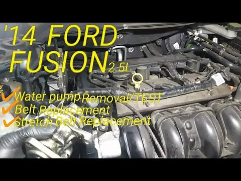 Water pump replacement FORD FUSION 2.5