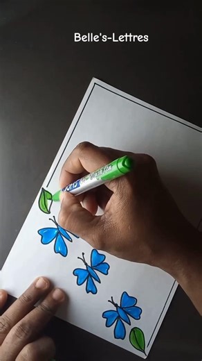 Butterfly Notebook cover page idea #youtubeshorts #art #shorts