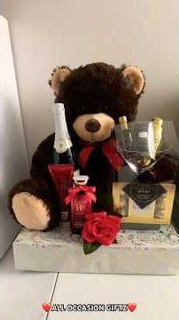 Valentine’s Day Teddy Bear Gift Basket 💕 #valentinesday #teddy bear #viralvideoshorts