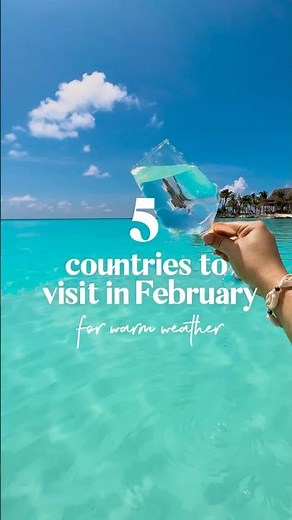☀️ Countries to visit in February ⬇️ for warm weather 🔥⁣ ⁣ 1