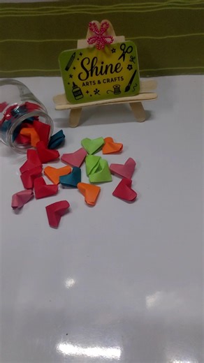 Mini Paper Hearts #papercraft #diycrafts #handmade