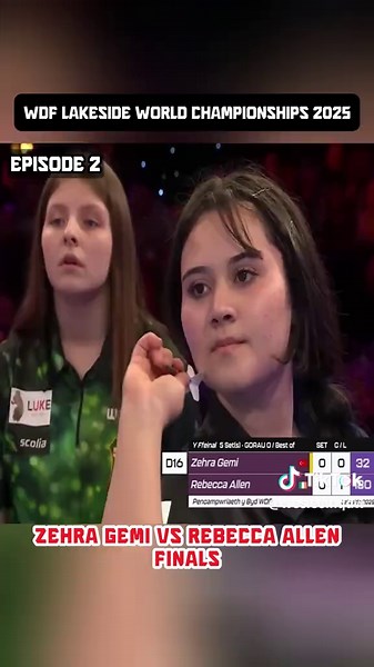 WDF Lakeside World Championships 2025 Final Zehra Gemi Vs Rebecca Allen ep2 #wdf #darts #dart #fyp #championship