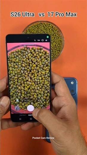 iPhone 17 Pro Max vs Samsung S26 Ultra - Macro Camera Test #galaxys26ultra #iphone17promax #shorts