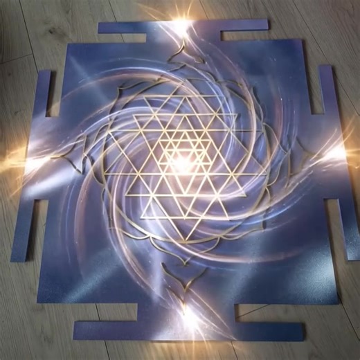 Nouveau plateau. Le sri yantra. (La version complète). Je vous en parlerai très prochainement. Bientot une notice dédié au plateaux sri yantra. | Dimensions Chakras