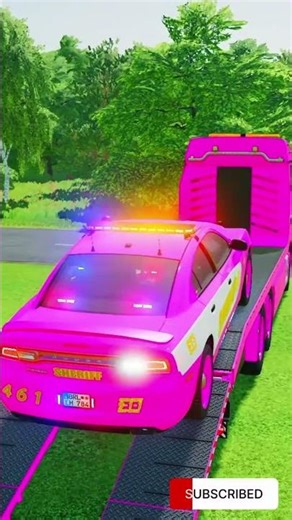 TRANSPORTING ALL POLICE CARS and AMBULANCE EMERGENCY VEHICLES WITH MERCEDES POLICE TRUCKS! #05