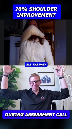 🙌 “I got my arm all the way up — 60 to 70% better after ONE set.” She had been stuck. Tight shoulder. Limited rotation. Nagging tension that wouldn’t budge — until now. 🔥 In just a few minutes, she saw real improvement. Not weeks. Not months. Minutes. And no, it wasn’t dry needling. It wasn’t massage. It wasn’t some cookie-cutter band routine. 🧠 We identified the real source of her pain — and unlocked her range of motion by addressing her ribs, posture, and deep control patterns (not just the