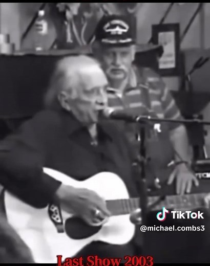 Johnny Cash Last performance of Folsom prison 2003 #Johnny Cash#folsom prison#live performance 2003#countrymusic