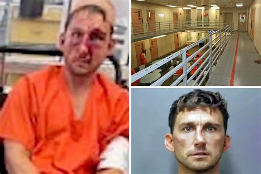 Serial Tesla road-rager beaten to a bloody pulp in prison after he’s arrested for allegedly attacking mom, teen learning how to park